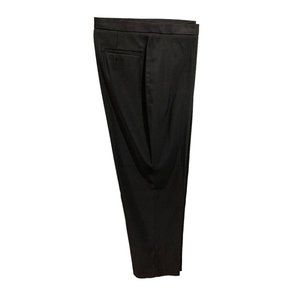 Size 12 Focus 2000 Women's Black Crop Dress Pants 1990s Vintage